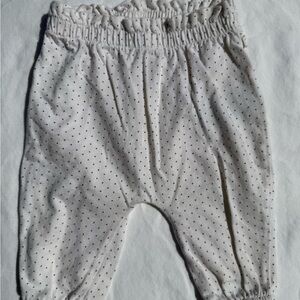 Baby GAP White and Black Polka Dot Pants